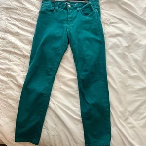 Joe’s Jeans The Skinny teal turquoise sz 30